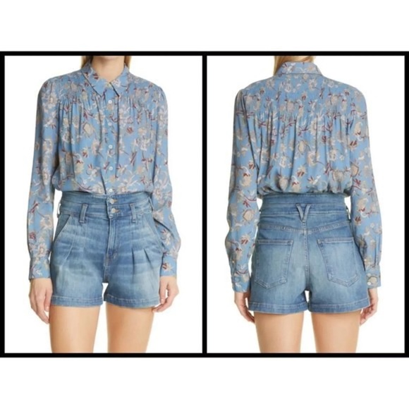 NWT Veronica Beard Dazed Floral Shirt - Picture 3 of 6